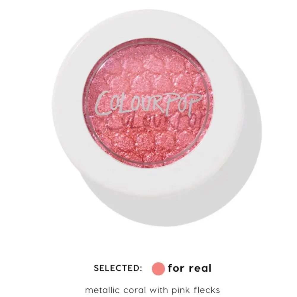 NEW Colourpop Super Shock Eyeshadow Single FOR REAL Pink Metallic Shimmer